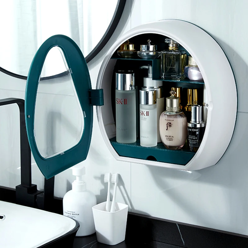 Bathroom Makeup Storage Box Wall-Mounted Perforation-Free Dust-Proof Makeup Storage Box Large-Capacity Skin Care Product Rack
Bathroom Makeup Storage Box Wall-Mounted Perforation-Free Dust-Proof Makeup Storage Box Large-Capacity Skin Care Product Rack