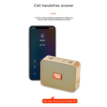 TG166 Portable Bluetooth Mini Speaker Small Wireless Music Column Subwoofer USB Speakers For Phones Support FM Radio U Disk AUX
TG166 Portable Bluetooth Mini Speaker Small Wireless Music Column Subwoofer USB Speakers For Phones Support FM Radio U Disk AUX