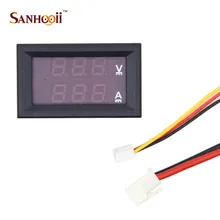 

DC100V 0-10A Red&Blue LED Digital Voltmeter Voltage Current Tester Electrical Tools Gadgets ZM56