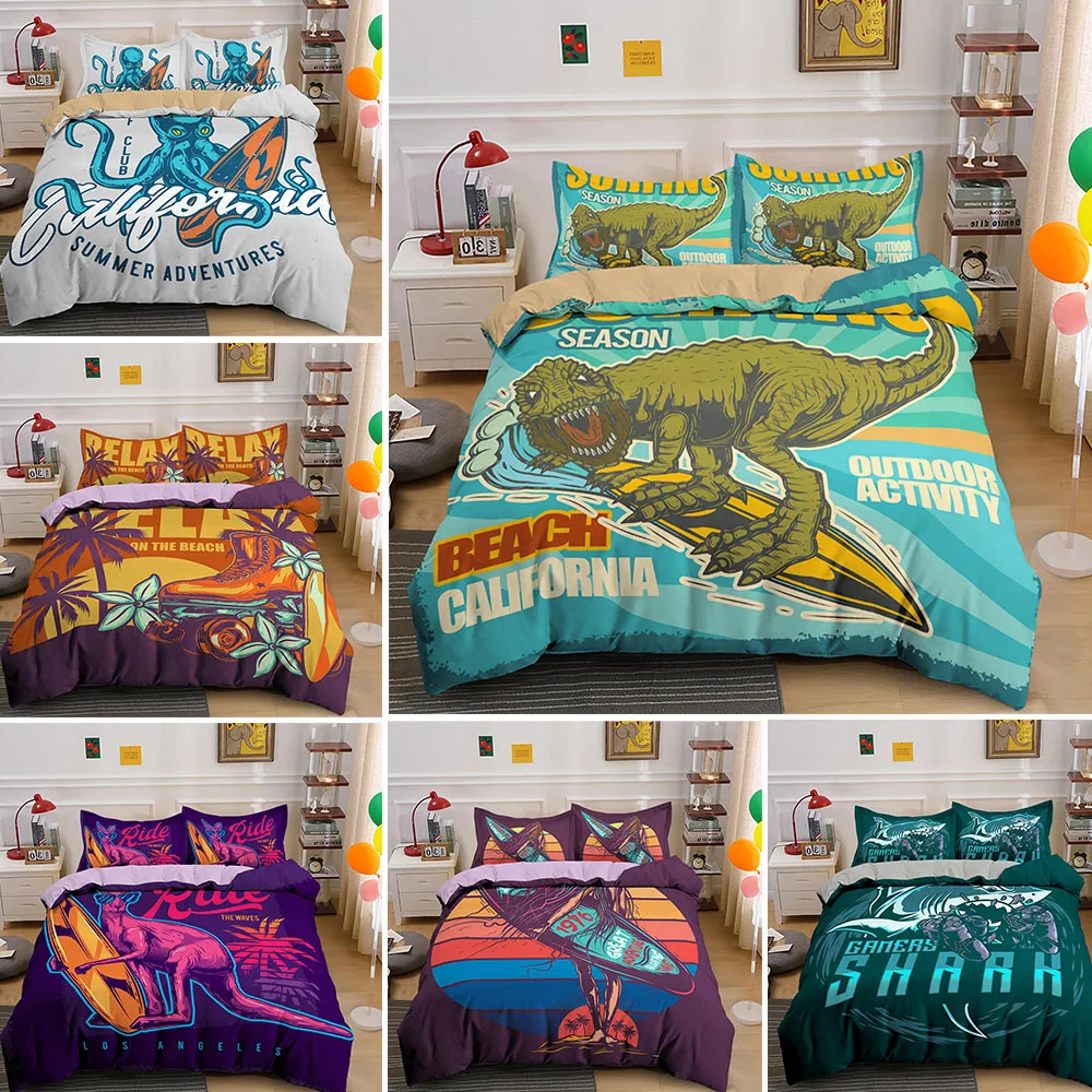 3D Kangaroo Dinosaur Surfing Printing Duvet Cover Sets Bedding Set Single Double Queen King 2/3PCS With Pillowcase Drop Shipping
3D Kangaroo Dinosaur Surfing Printing Duvet Cover Sets Bedding Set Single Double Queen King 2/3PCS With Pillowcase Drop Shipping