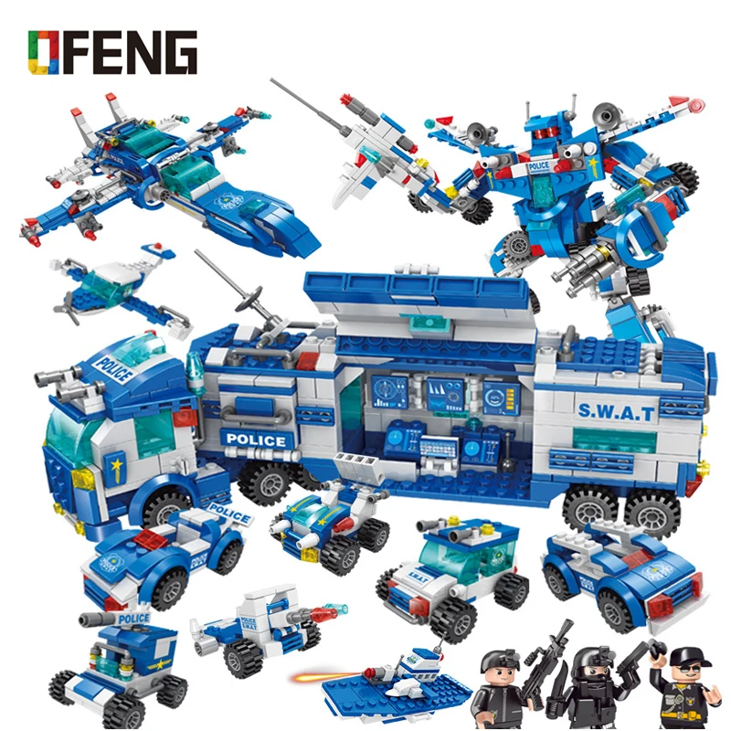 SWAT City Police Series Building Blocks Vehicle Helicopter Police Staction DIY Creator Bricks Compatible Children Christmas Gift
SWAT City Police Series Building Blocks Vehicle Helicopter Police Staction DIY Creator Bricks Compatible Children Christmas Gift