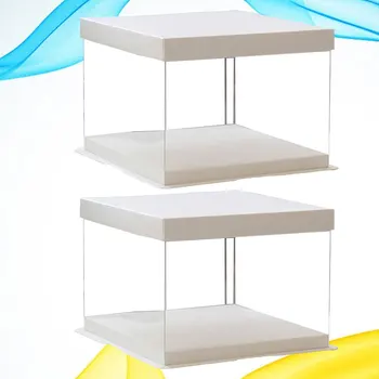 2Pcs 8inch Transparent Birthday Cake Box Plastic Cake Container Box Dessert Storage Box (Transparent)
2Pcs 8inch Transparent Birthday Cake Box Plastic Cake Container Box Dessert Storage Box (Transparent)