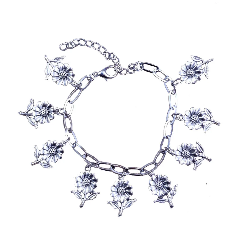 

15 Styles Anklets Sunflower Starfish Owl Rose Sea Turtle Foot Jewelry Stainless Steel Ankle Chains Unique Sexy Women AZ016-030