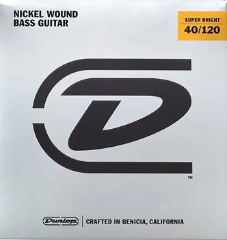 Dbsbn40120 super bright strings for 5 string bass guitar, light, 40-120, Dunlop
Dbsbn40120 super bright strings for 5 string bass guitar, light, 40-120, Dunlop