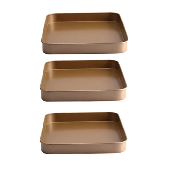 3 Pcs Rectangular Non-Stick Bread Cake Baking Tray Baking Tray Oven Rectangular Golden Baking Tray Diy Baking
3 Pcs Rectangular Non-Stick Bread Cake Baking Tray Baking Tray Oven Rectangular Golden Baking Tray Diy Baking