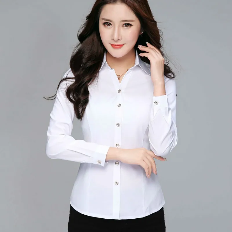 Fashion Women White Blouse Shirt Office Lady Work Formal Tops and Blouses Female Long Sleeve Uniforms Business Shirts Plus Size
Fashion Women White Blouse Shirt Office Lady Work Formal Tops and Blouses Female Long Sleeve Uniforms Business Shirts Plus Size