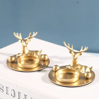Master Europe and America Christmas Deerlet Candlestick Golden 
Master Europe and America Christmas Deerlet Candlestick Golden