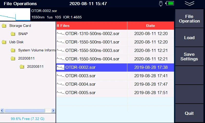 OTDR RÉFLECTOMÈTRE FIBRE OPTIQUE