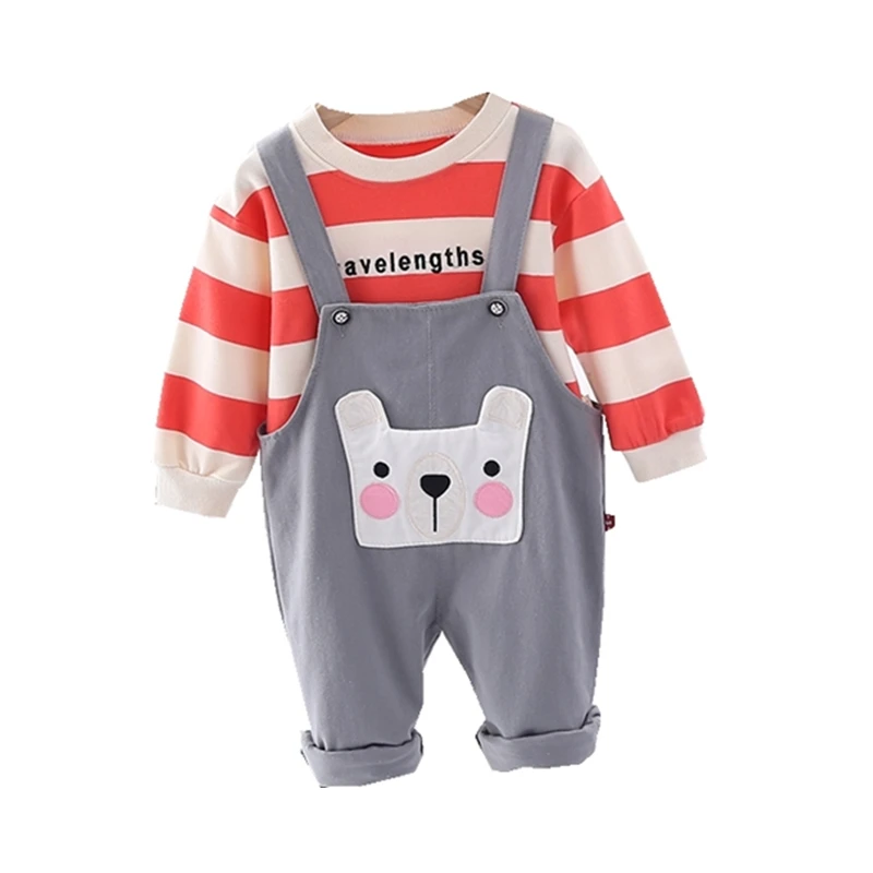 New Spring Autumn Baby Girl Clothes Children Boys Cotton T Shirt Overalls 2Pcs/set Toddler Casual Costume Infant Kids Tracksuits
New Spring Autumn Baby Girl Clothes Children Boys Cotton T Shirt Overalls 2Pcs/set Toddler Casual Costume Infant Kids Tracksuits