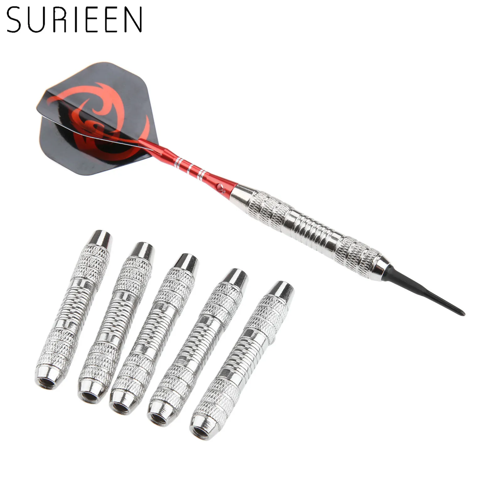 6 Pcs 17g Grams High Quality Dart Replacement Metal Standard Thread Dart Barrels Set For Soft And Steel Tip Of Darts Accessories
6 Pcs 17g Grams High Quality Dart Replacement Metal Standard Thread Dart Barrels Set For Soft And Steel Tip Of Darts Accessories