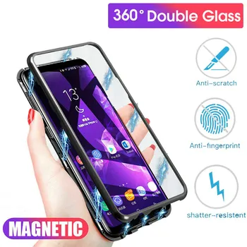360 Magnetic Metal Case For Samsung s10 Plus Front Back Double Tempered Glass Case Cover For Samsung Galaxy S10 Plus Sansumg S10
360 Magnetic Metal Case For Samsung s10 Plus Front Back Double Tempered Glass Case Cover For Samsung Galaxy S10 Plus Sansumg S10