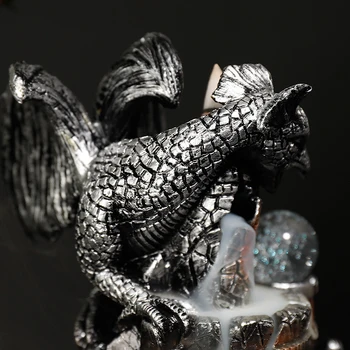Resin Vintage Dragon LED Incense Burner Holder Waterfall Smoke Backflow Censer For Study, Bedroom, Tea Room, Sauna
Resin Vintage Dragon LED Incense Burner Holder Waterfall Smoke Backflow Censer For Study, Bedroom, Tea Room, Sauna