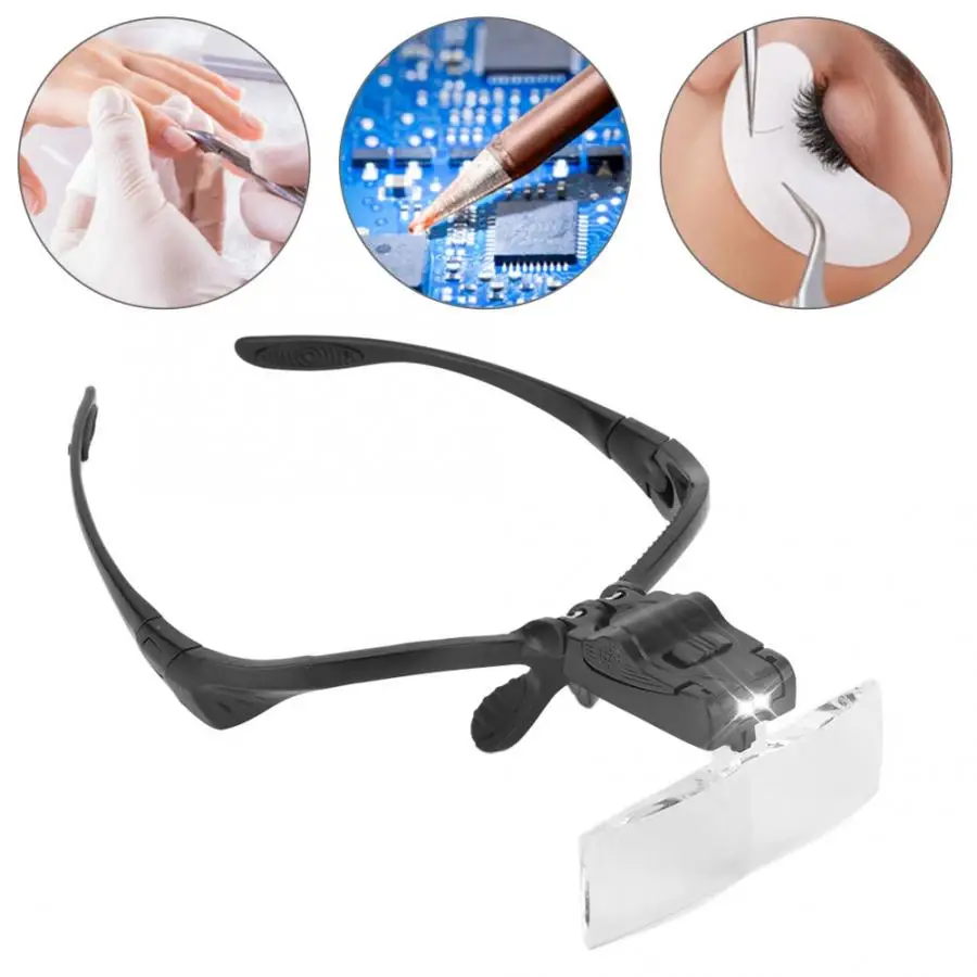 Eyeglass-Type Headband Magnifier with 5 Lens LED Lamp for Eyelashes Extension Tattoo Use Tattoo Accessories
Eyeglass-Type Headband Magnifier with 5 Lens LED Lamp for Eyelashes Extension Tattoo Use Tattoo Accessories
