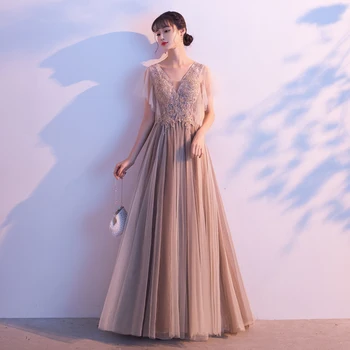 Novelty Butterfly Sleeve Cheongsam Lady Bling Beads Qipao Evening Party Gown Sexy V-neck Lace Up Oversize 3XL Vestidos Defesta 
Novelty Butterfly Sleeve Cheongsam Lady Bling Beads Qipao Evening Party Gown Sexy V-neck Lace Up Oversize 3XL Vestidos Defesta