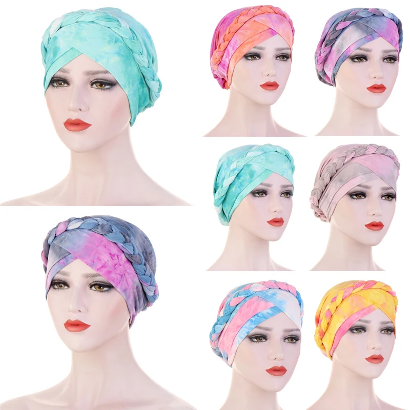 Tie Dye Night Cap Muslim Women Hijab Headscarf Sleep Hat Round Head Cover Folds Turban Hat Bonnet Hat Headwrap Head Accessories
Tie Dye Night Cap Muslim Women Hijab Headscarf Sleep Hat Round Head Cover Folds Turban Hat Bonnet Hat Headwrap Head Accessories