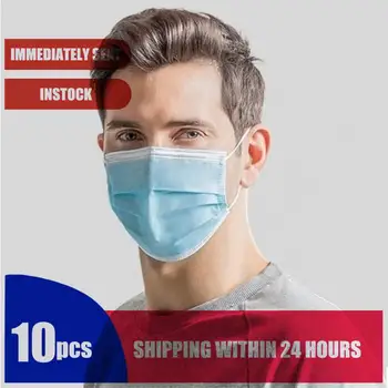 Wholesale 10pcs 3 Layers Disposable Mask Non-woven Face Mask Personal Outdoor Mouth Masks 24H Shipping Dropship
Wholesale 10pcs 3 Layers Disposable Mask Non-woven Face Mask Personal Outdoor Mouth Masks 24H Shipping Dropship
