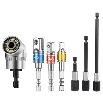 7Pcs 1/4" Magnetic Angle Bit Adapter Screwdriver Chucks Wrenches 105 Degree Right Angle Adapter Drill Bits For Power Screwdriver
7Pcs 1/4" Magnetic Angle Bit Adapter Screwdriver Chucks Wrenches 105 Degree Right Angle Adapter Drill Bits For Power Screwdriver