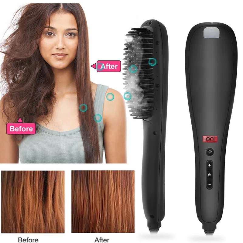 Spray Straight Hair Comb Hair Straightener Beard Straightener Fashion LED Display 110-220V 31 Speed Adjustment
Spray Straight Hair Comb Hair Straightener Beard Straightener Fashion LED Display 110-220V 31 Speed Adjustment