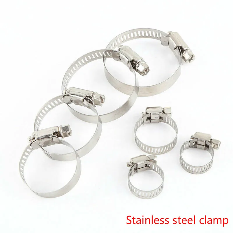 10pcs Stainless steel clamp Drive Hose Clamp Tri Clamp Adjustable Fuel Line Pipe Worm Gear Clip Clamp Tube Fasterner
10pcs Stainless steel clamp Drive Hose Clamp Tri Clamp Adjustable Fuel Line Pipe Worm Gear Clip Clamp Tube Fasterner