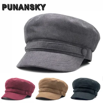 Simple Fashion Autumn Winter Corduroy Military Hat for Women Men British Style Flat Top Army Cap Vintage Cotton Women Hats
Simple Fashion Autumn Winter Corduroy Military Hat for Women Men British Style Flat Top Army Cap Vintage Cotton Women Hats