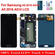 Ensemble écran tactile LCD de remplacement, qualité AAA+, pour Samsung A5 2016 A510 A510F A510M=