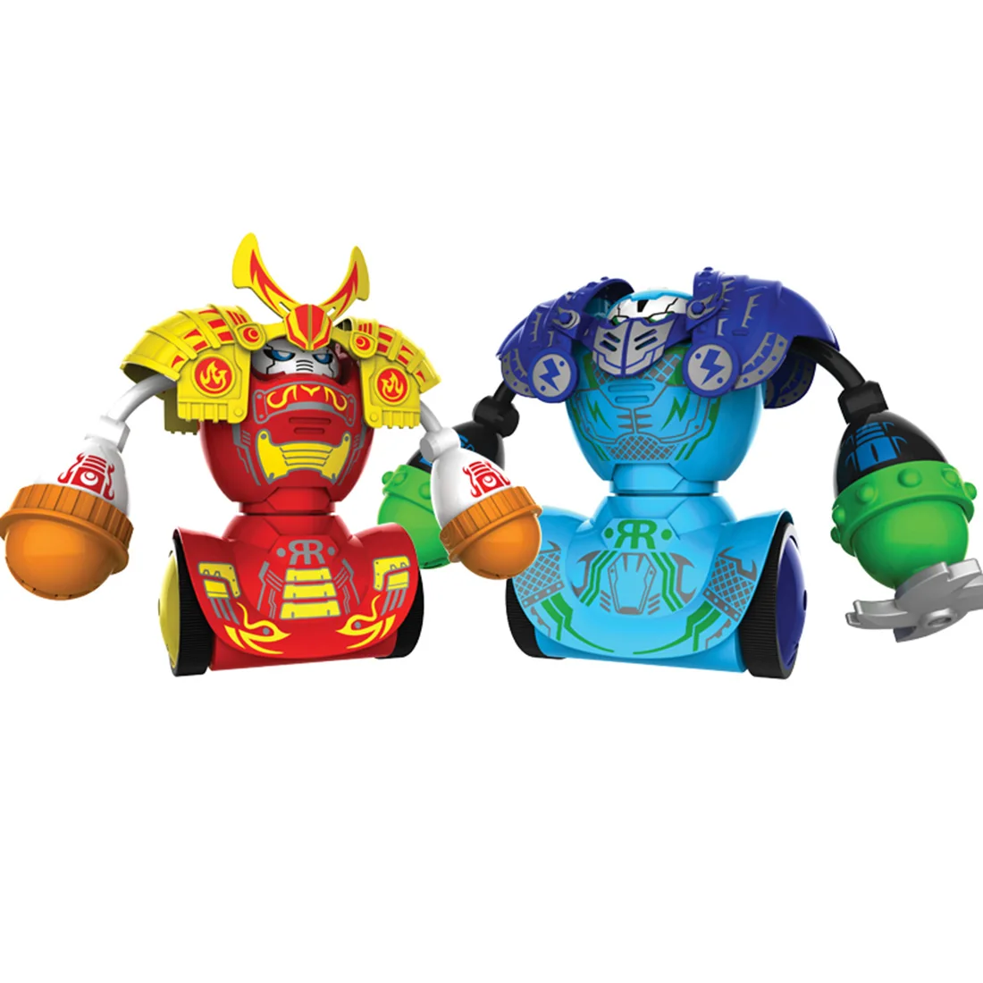 

RC Boxing Battle Robots Intelligent Remote Control Fighting Double Play Toy Without Boxing Target Gift For Kids- Samurai Version