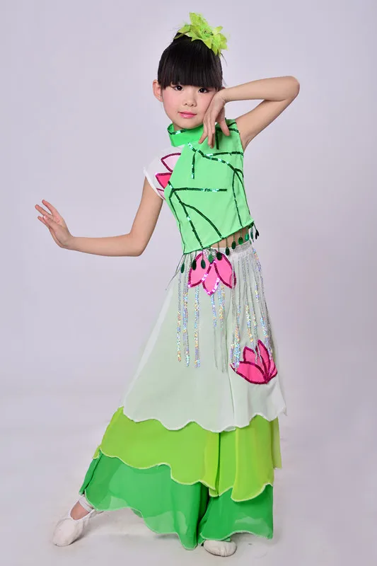 Фото 2 шт. детские танцевальные костюмы для девочек |