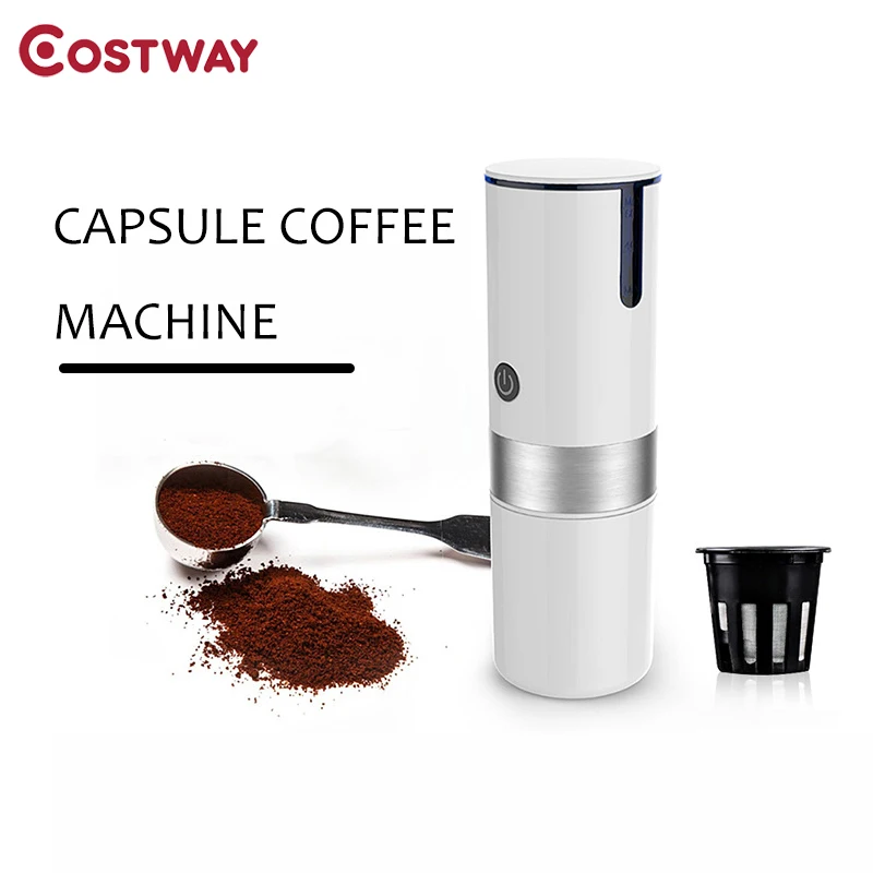 COSTWAY Capsule & Ground Mini Espresso Portable Coffee Maker Hot And Cold Extraction Usb Electric Coffee Powder Making Machine
COSTWAY Capsule & Ground Mini Espresso Portable Coffee Maker Hot And Cold Extraction Usb Electric Coffee Powder Making Machine