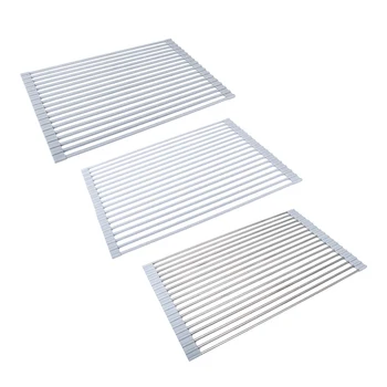 Kitchen stainless steel foldable drain rack sink sponge rack multifunctional kitchenware bowl drying rack kitchen storage box
Kitchen stainless steel foldable drain rack sink sponge rack multifunctional kitchenware bowl drying rack kitchen storage box