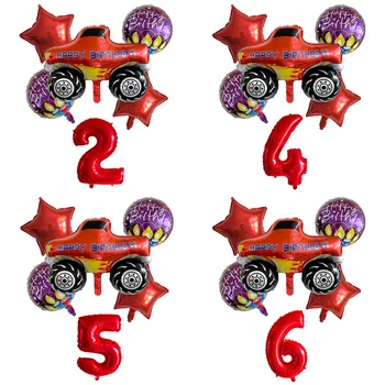 6pcs Blaze And The Machines Foil Ballon Happy Birthday Party Decoration Ball Boy Gift Tank Bus Fire Car Holiday Balloons
6pcs Blaze And The Machines Foil Ballon Happy Birthday Party Decoration Ball Boy Gift Tank Bus Fire Car Holiday Balloons
