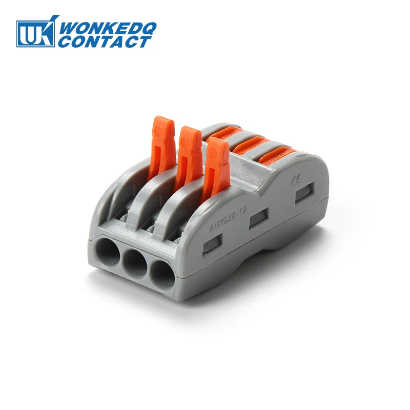 Wire Connector Terminals 222 Push In Wire Compact plicing Connector Plastic Material PA66 Fast Connectors 10PCS
Wire Connector Terminals 222 Push In Wire Compact plicing Connector Plastic Material PA66 Fast Connectors 10PCS