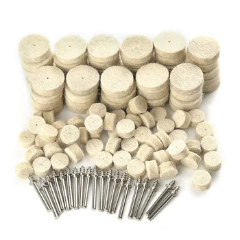 200 PCS Felt Polishing Wheels Kit (0.98In, 0.51In), Buffing Wheel Polishing Accessories with 15Pcs 1/8in Mandrel
200 PCS Felt Polishing Wheels Kit (0.98In, 0.51In), Buffing Wheel Polishing Accessories with 15Pcs 1/8in Mandrel