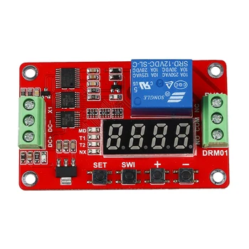 12V DC Multifunction Self-lock Relay PLC Cycle Timer Module Delay Time Switch Red
12V DC Multifunction Self-lock Relay PLC Cycle Timer Module Delay Time Switch Red