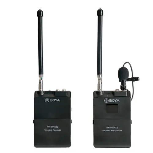 BOYA BY-WFM12 12CH Wireless Audio VHF Microphone WIRELESS MICROPHONE SYSTEM TRANSMITTER RECEIVER for DSLR Camera Canon Camcorder
BOYA BY-WFM12 12CH Wireless Audio VHF Microphone WIRELESS MICROPHONE SYSTEM TRANSMITTER RECEIVER for DSLR Camera Canon Camcorder