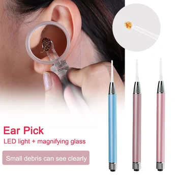 Earpick Ear Wax Removal Remover Tool with LED Light and 2pcs Replacement Ear Spoon Heads for Ears Care Cleaning
Earpick Ear Wax Removal Remover Tool with LED Light and 2pcs Replacement Ear Spoon Heads for Ears Care Cleaning