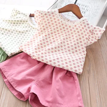 2020 Summer Girls Sets Polka Dot T Shirt and Shorts Children's Clothing Wholesale
2020 Summer Girls Sets Polka Dot T Shirt and Shorts Children's Clothing Wholesale