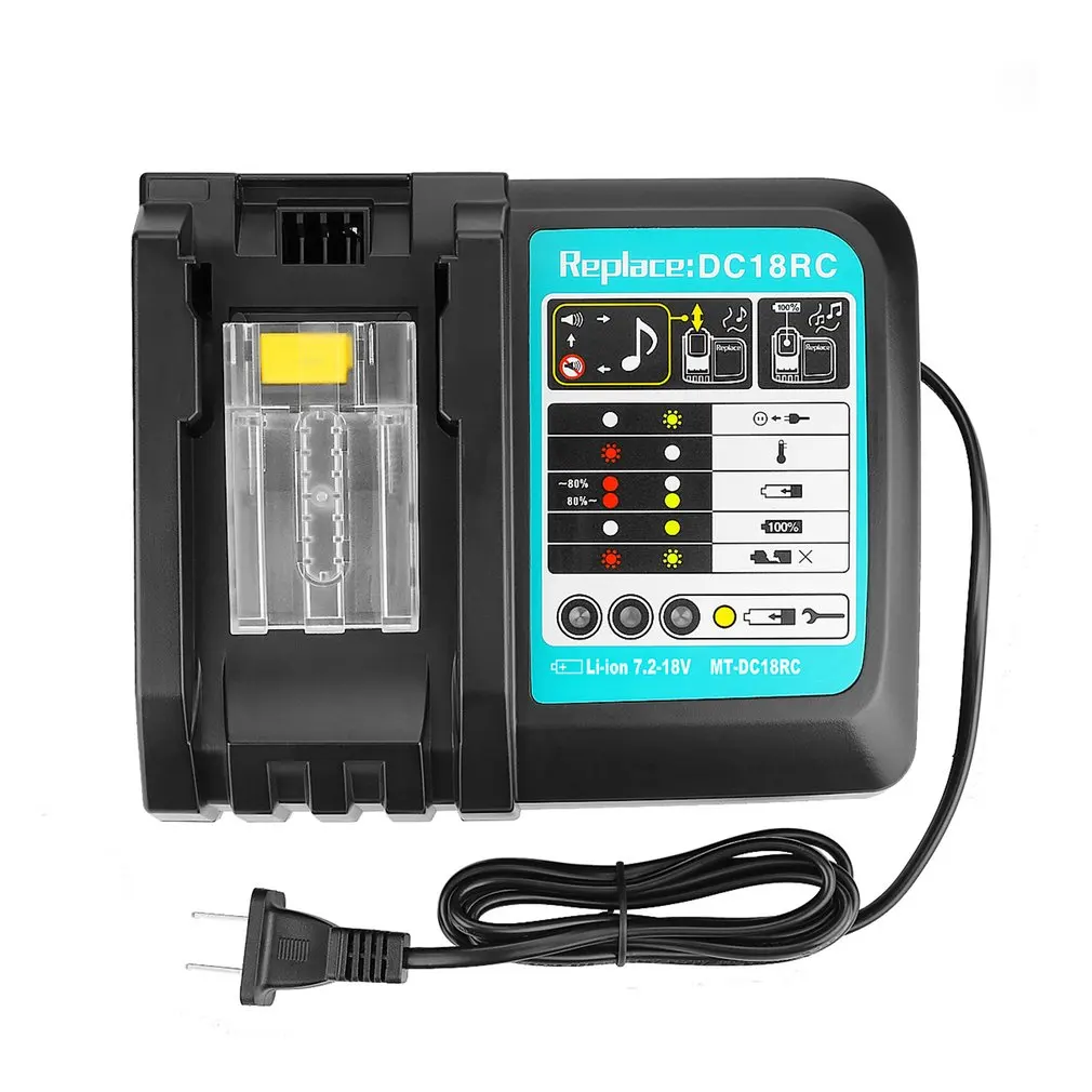 14.4-18V Lithium Li-Ion Universal Rechargeable Battery Charger Power Tool For Makita DC18RCT Charging Station
14.4-18V Lithium Li-Ion Universal Rechargeable Battery Charger Power Tool For Makita DC18RCT Charging Station