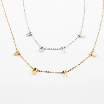 Michelle VOTE Necklace DIY Custom Necklace Women Letter Necklaces Stainless Steel Necklaces
Michelle VOTE Necklace DIY Custom Necklace Women Letter Necklaces Stainless Steel Necklaces
