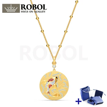 High Quality Original SWA Necklace with Original Engraved SHINE FISH PENDANT Necklace Box Set Woman Jewelry Gift Free Shipping
High Quality Original SWA Necklace with Original Engraved SHINE FISH PENDANT Necklace Box Set Woman Jewelry Gift Free Shipping