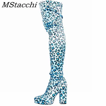 MStacchi Lady Leopard Print Print Chunky Heels Knee Boots Elegant Woman Animal Pattern Platform Zipper Round Toe Knee Boots 
MStacchi Lady Leopard Print Print Chunky Heels Knee Boots Elegant Woman Animal Pattern Platform Zipper Round Toe Knee Boots
