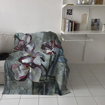 Purple Magnolia Flower Oil Painting Printed Flannel Blanket Soft Throw Blanket Machine Washable Blankets for Beds
Purple Magnolia Flower Oil Painting Printed Flannel Blanket Soft Throw Blanket Machine Washable Blankets for Beds