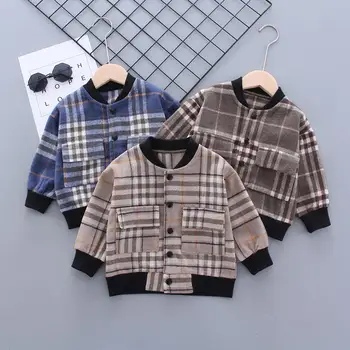Spring Autumn Boys Girls Jacket Infant Plaid Jackets Caot Casual Cotton Pompom Kids Outerwear Baby Girl Clothes Coat 0-5 Years
Spring Autumn Boys Girls Jacket Infant Plaid Jackets Caot Casual Cotton Pompom Kids Outerwear Baby Girl Clothes Coat 0-5 Years