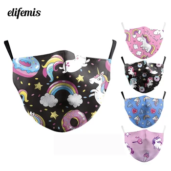 Elifemis Adult Cartoon Unicorn Rainbow Pink Print Mouth Mask Fabric Anime Face Cover Reusable Protection Washable Anti Dust Mask
Elifemis Adult Cartoon Unicorn Rainbow Pink Print Mouth Mask Fabric Anime Face Cover Reusable Protection Washable Anti Dust Mask