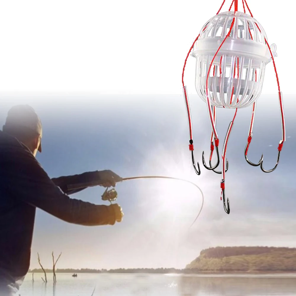1pc Explosion Fishing Hook Fishing Lure Bait Trap Feeder Cage Sharp Fishing Hook with Stainless Steel Springs крючки рыболовные
1pc Explosion Fishing Hook Fishing Lure Bait Trap Feeder Cage Sharp Fishing Hook with Stainless Steel Springs крючки рыболовные