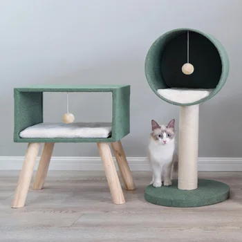 Climbing Frame Wooden Cat Scratcher House Tree Wood Cat Tower Scratching Post Cardboard Tiragraffi Gatto Scratch Cat JJ60MZP
Climbing Frame Wooden Cat Scratcher House Tree Wood Cat Tower Scratching Post Cardboard Tiragraffi Gatto Scratch Cat JJ60MZP