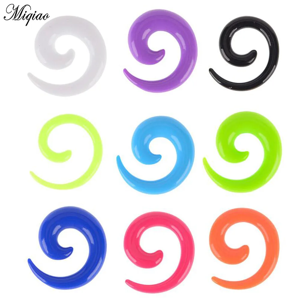 Miqiao 2 Pcs Piercing Accessories European and American Acrylic Black Snail Ear Expander Multi-color Optional Hypoallergenic
Miqiao 2 Pcs Piercing Accessories European and American Acrylic Black Snail Ear Expander Multi-color Optional Hypoallergenic