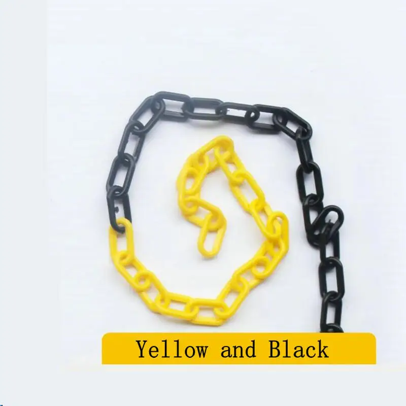 Plastic Warning Chain Road Warning Block Barrier Plastic Chain For Traffic Crowd Parking Control Dock Plastic Chain (13)