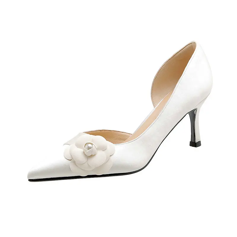 Women's Shoes High Heel Pumps Wedding Party Beige Spring Cow Leather Pointed Toe Szie 41shoes Woman 
Women's Shoes High Heel Pumps Wedding Party Beige Spring Cow Leather Pointed Toe Szie 41shoes Woman