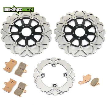 BIKINGBOY For KAWASAKI ZX9R ZX-9R Ninja ZX900F F1 F2 02 03 2002 2003 Round / Wavy Front Rear Brake Discs Disks Rotors Pads
BIKINGBOY For KAWASAKI ZX9R ZX-9R Ninja ZX900F F1 F2 02 03 2002 2003 Round / Wavy Front Rear Brake Discs Disks Rotors Pads
