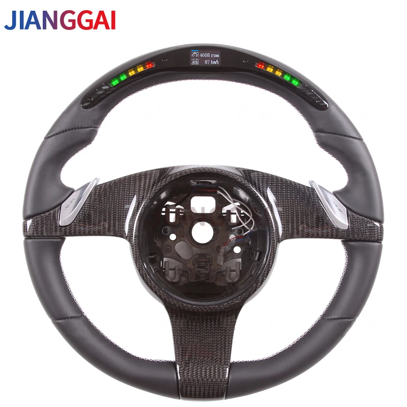100% Leather LED Steering Wheel Suitable For Porsche Cayenne/Panamera 2010-2016 Model
100% Leather LED Steering Wheel Suitable For Porsche Cayenne/Panamera 2010-2016 Model